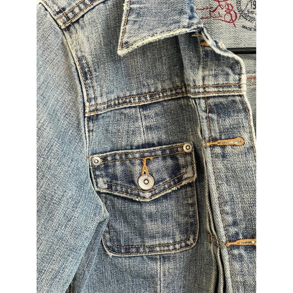 Gap 1969 Denim Trucker Jacket Women's Jean Jacket Vintage 2006 Cotton Size M - Picture 4 of 11